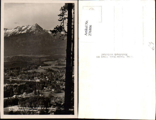 276806,Veilden am Wörthersee Totale geg. Mittagskogel Bergkulisse