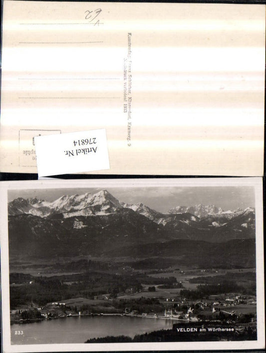 276814,Velden am Wörthersee Totale Bergkulisse pub Franz Schilcher 233