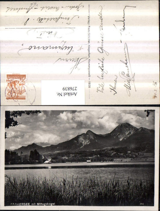 276839,Faakersee b. Faak am See Partie m. Mittagskogel pub Franz Schilcher 356