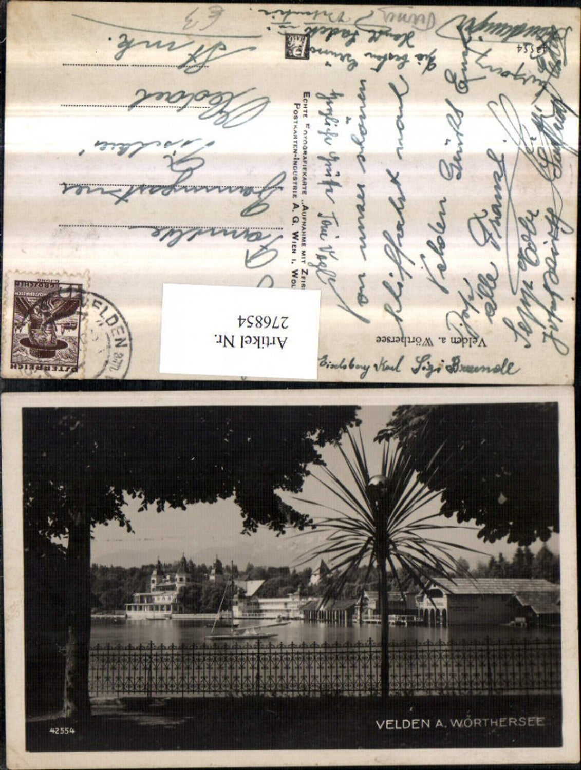 276854,Velden am Wörthersee Teilansicht Schloss