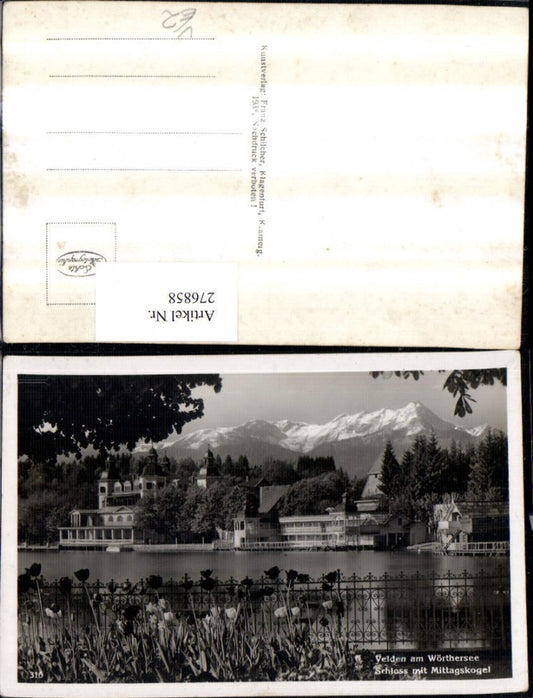 276858,Velden am Wörthersee Schloss m. Mittagskogel pub Franz Schilcher 310