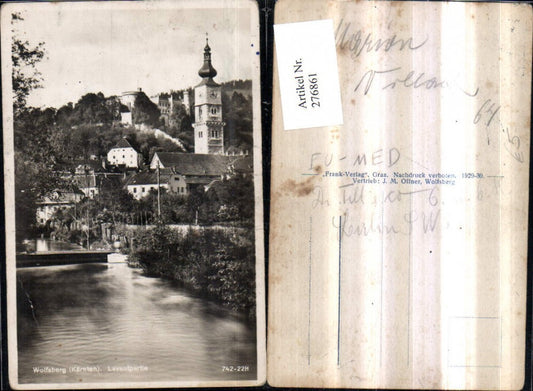 276861,Wolfsberg Teilansicht Kirchenturm Schloss Burg