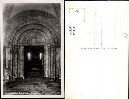 276868,Millstatt am See Romanisches Kirchentor Portal