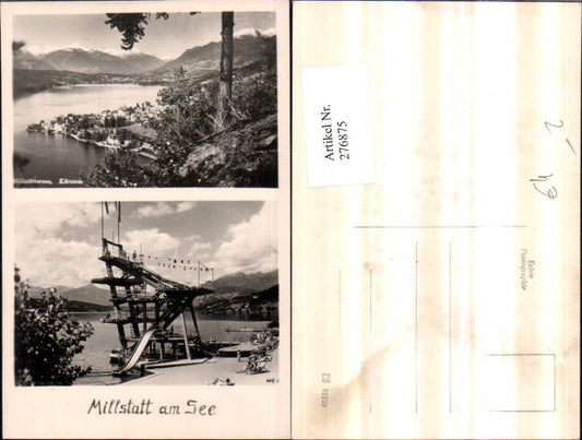 276875,Millstatt am See Totale Millstättersee Sprungturm Mehrbildkarte