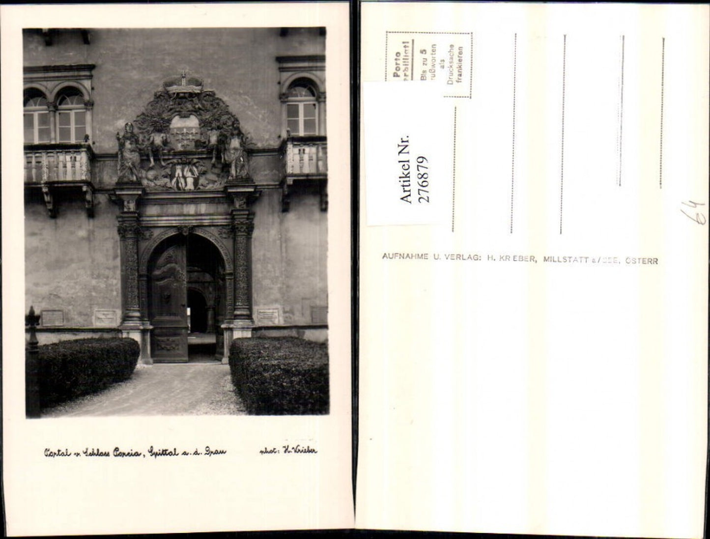 276879,Spittal an d. Drau Portal vom Schloss Porcia