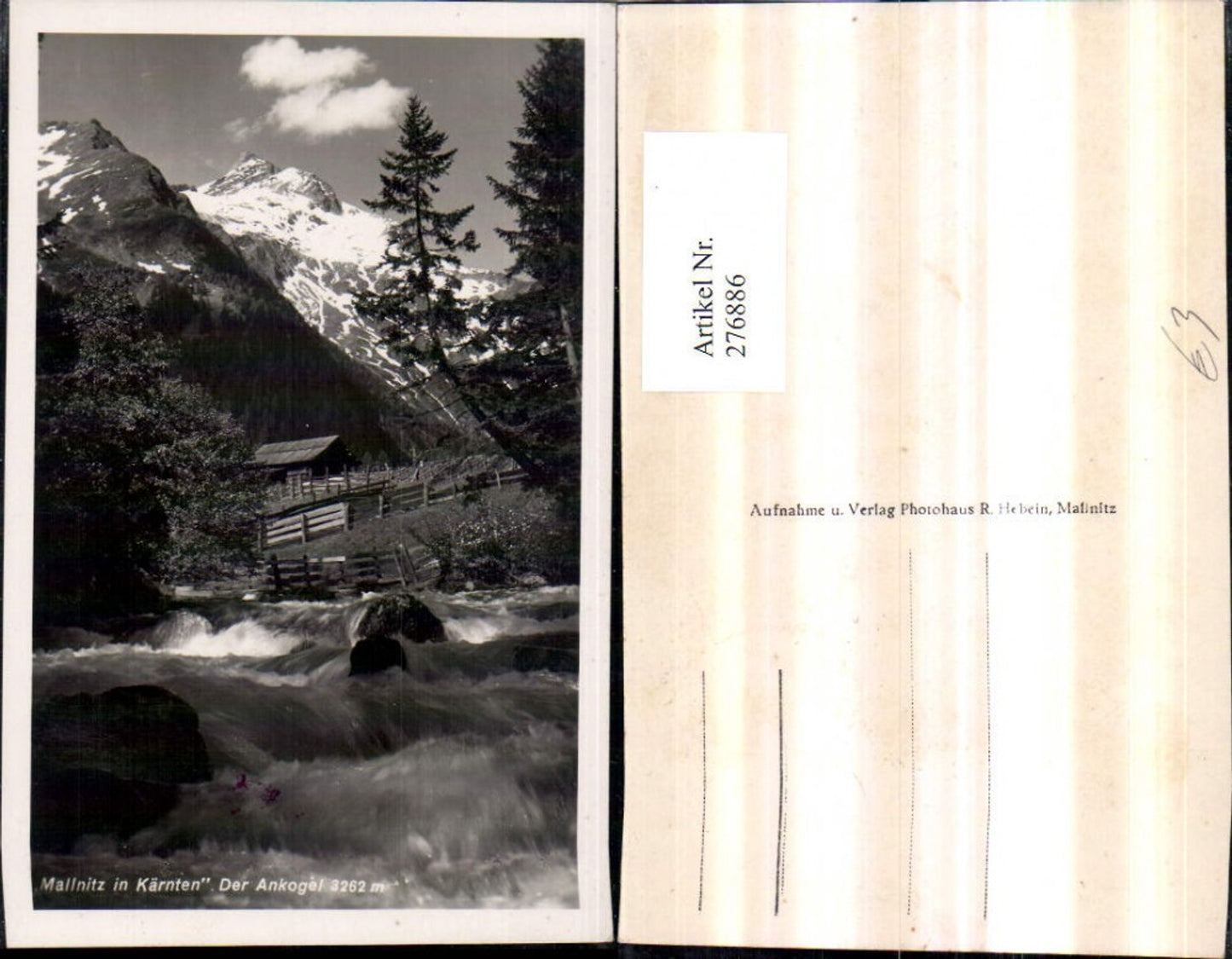 276886, Mallnitz The Ankogel mountain stream mountain scenery