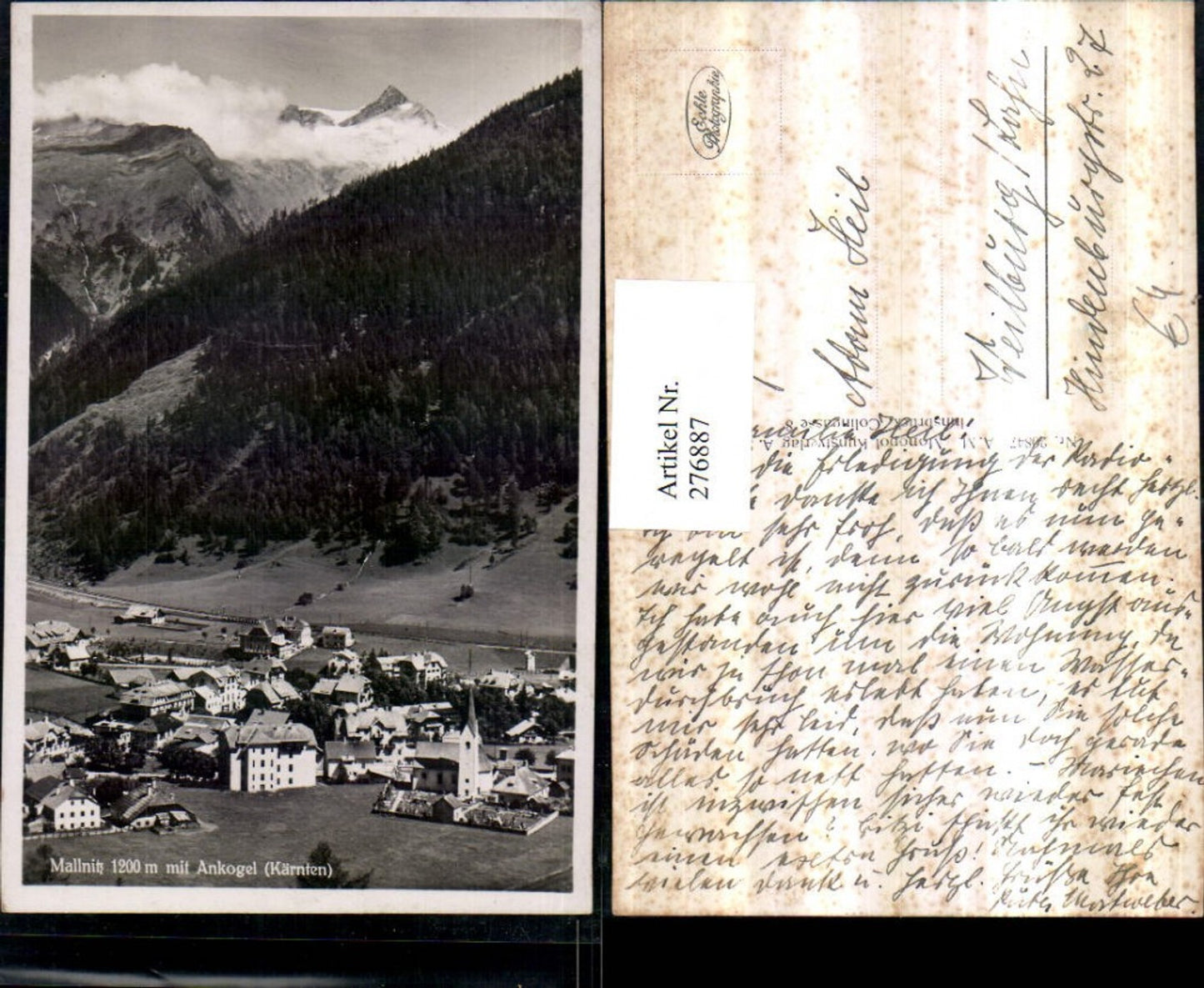 276887,Mallnitz Totale m. Ankogel Bergkulisse