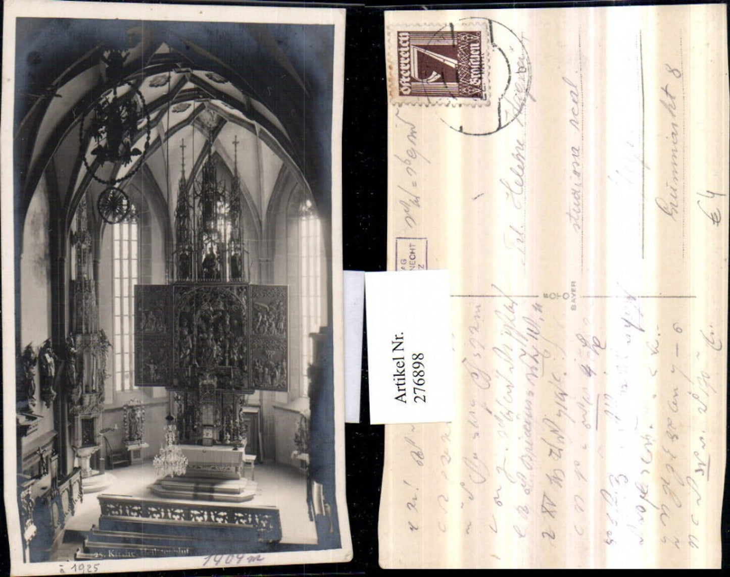 276898,Heiligenblut Kirche Innenansicht Altar