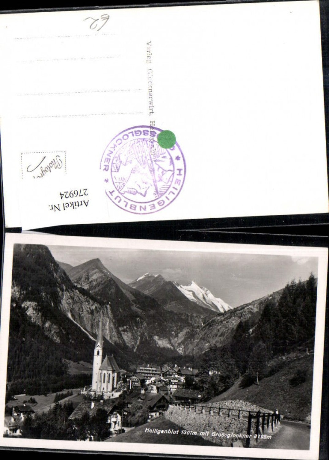 276924,Heiligenblut Totale m. Großglockner Bergkulisse