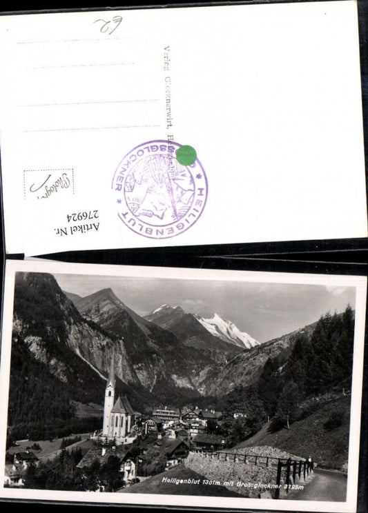 276924,Heiligenblut Totale m. Großglockner Bergkulisse
