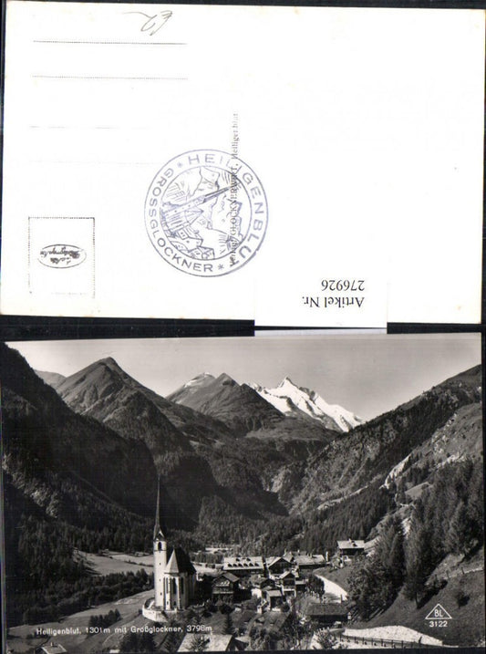 276926,Heiligenblut Totale m. Großglockner Bergkulisse