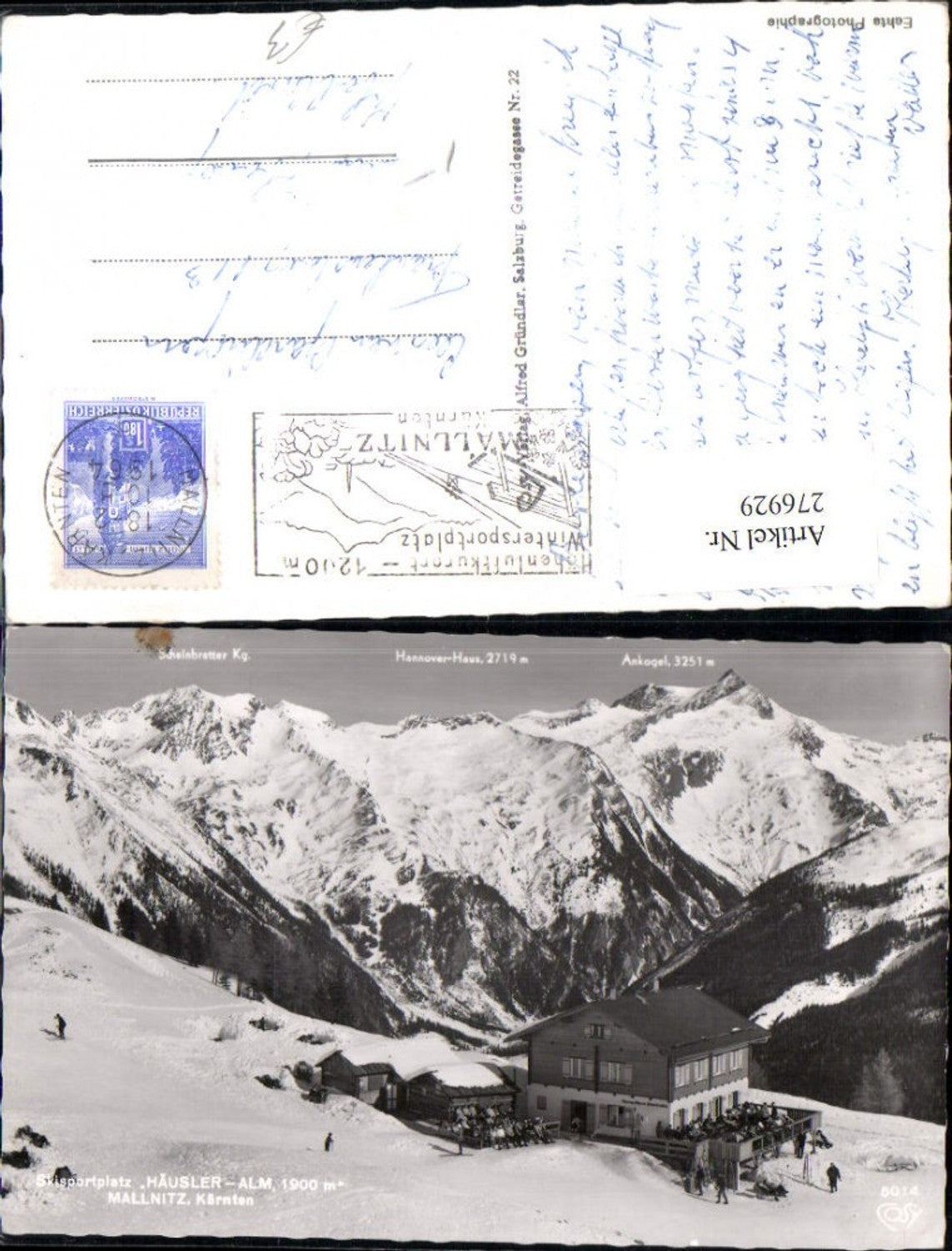 276929,Mallnitz Häusler-Alm Bergkulisse Winterbild pub Cosy 5014