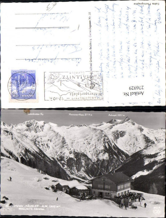 276929,Mallnitz Häusler-Alm Bergkulisse Winterbild pub Cosy 5014
