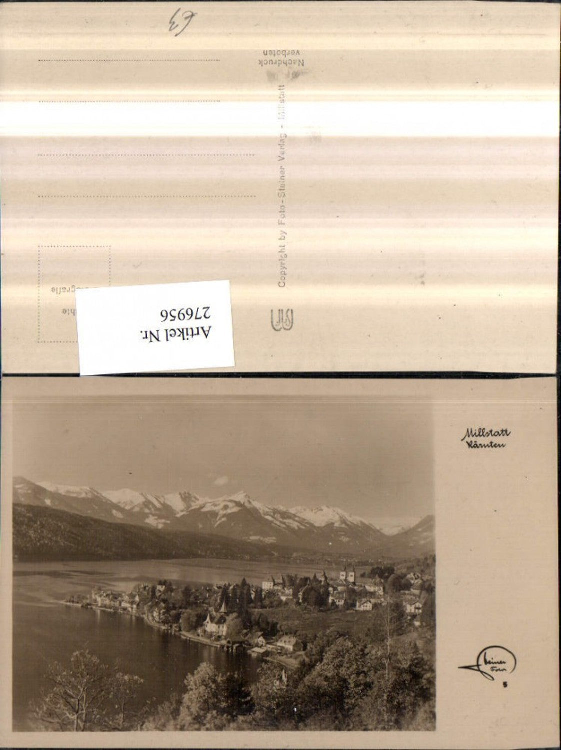 276956,Millstatt am See Totale Bergkulisse