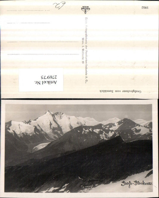 276975,Großglockner vom Sonnblick Bergkulisse b. Heiligenblut