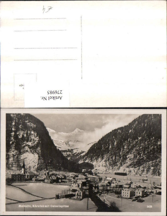 276985,Mallnitz Totale m. Geiselspitze Bergkulisse Winterbild