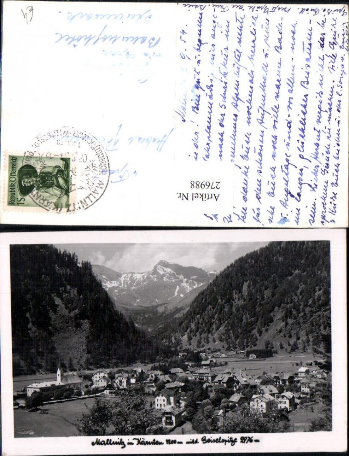 276988,Mallnitz Totale m. Geiselspitze Bergkulisse