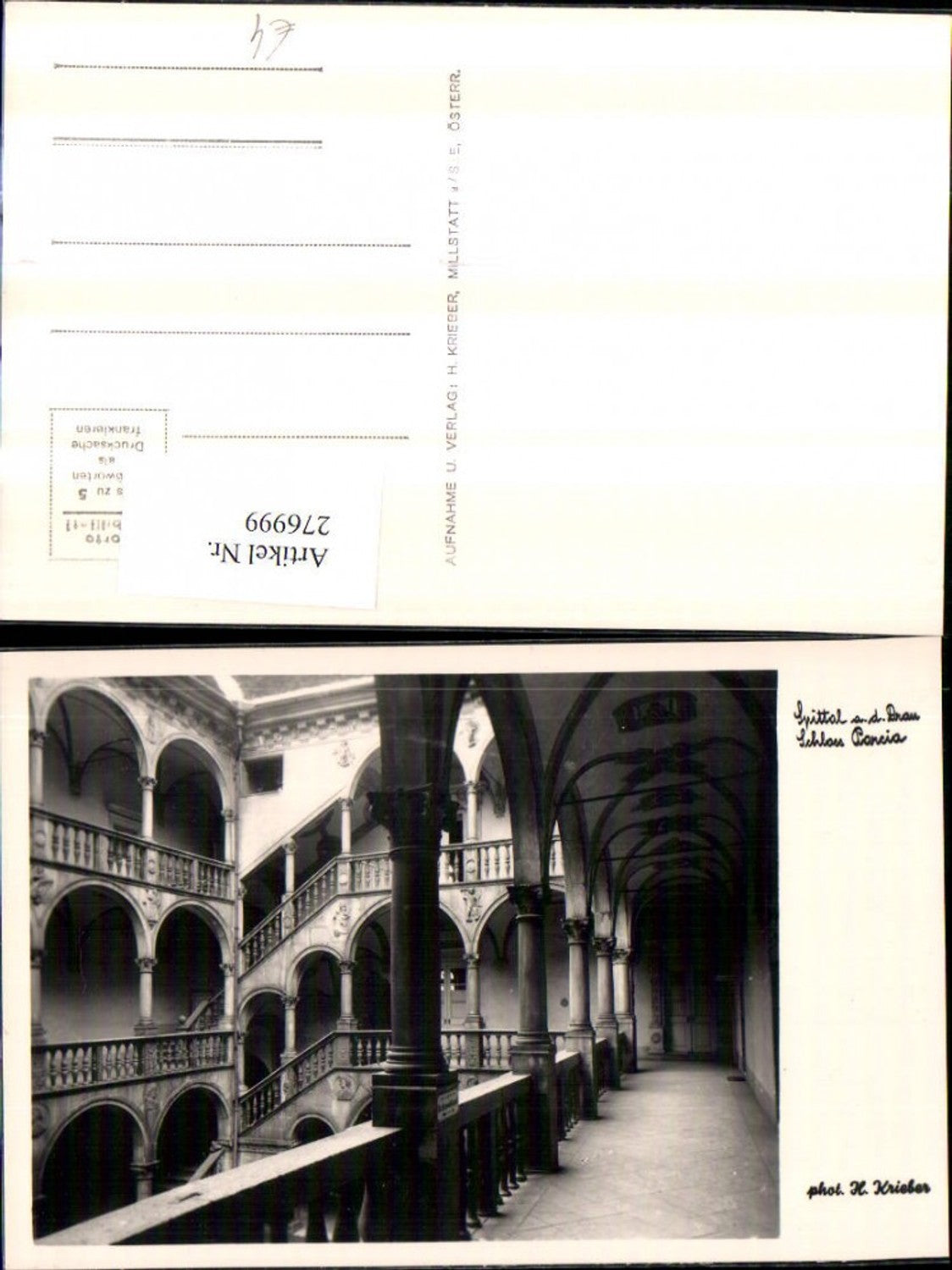 276999,Spittal an d. Drau Schloss Porcia Arkaden