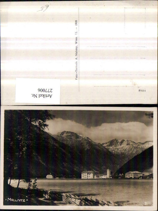 277006,Mallnitz Teilansicht Bergkulisse