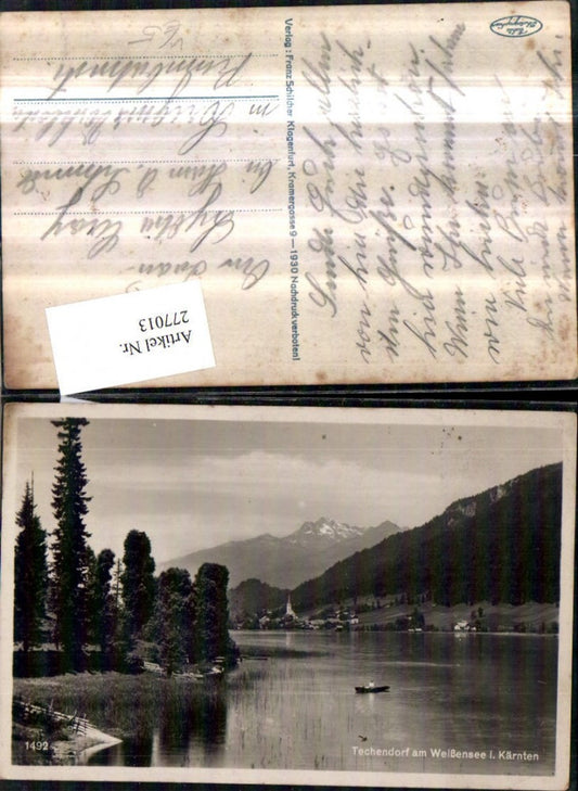 277013,Techendorf am Weißensee Totale Partie pub Franz Schilcher 1492