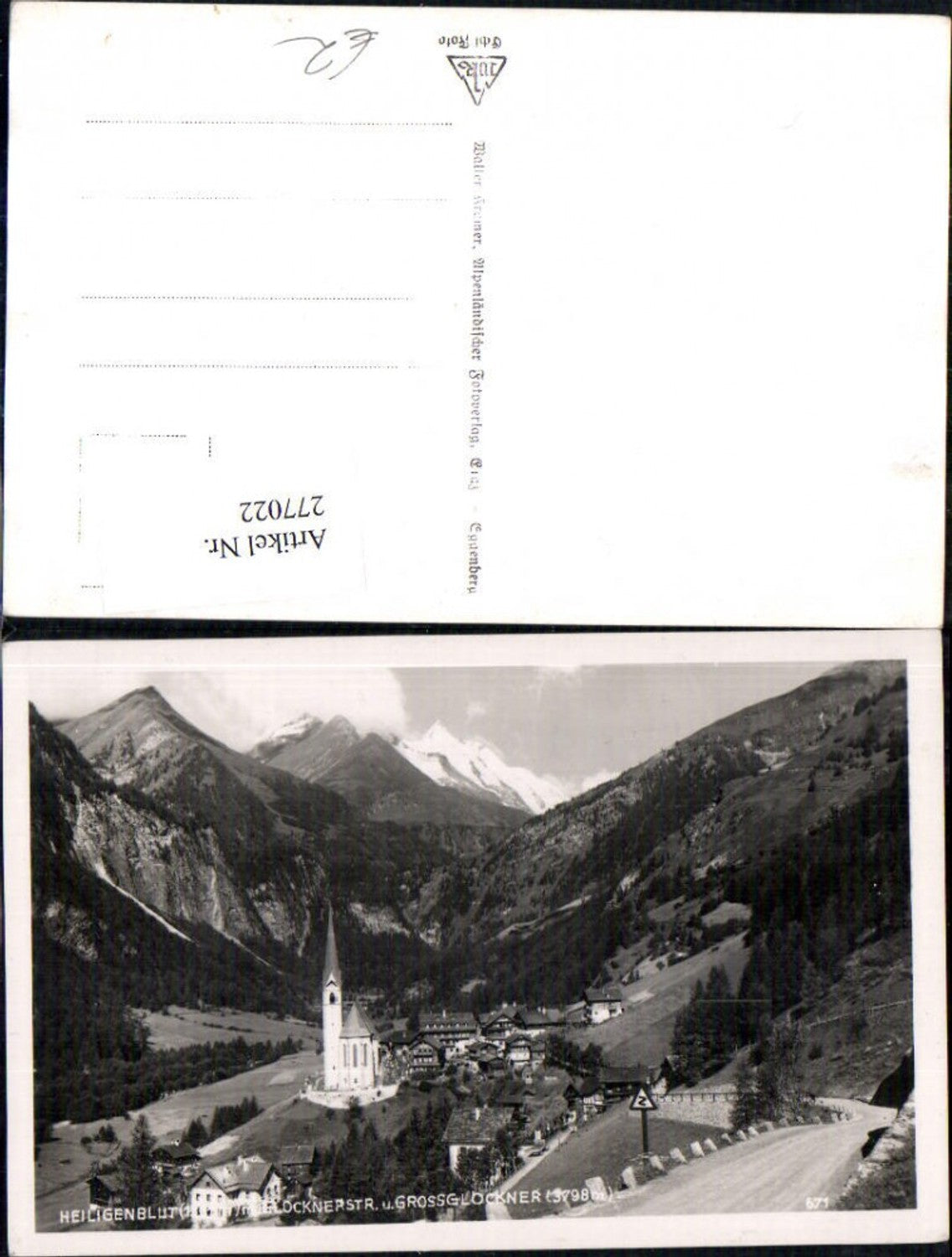 277022,Heiligenblut Totale m. Großglockner Bergkulisse