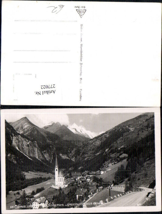 277022,Heiligenblut Totale m. Großglockner Bergkulisse