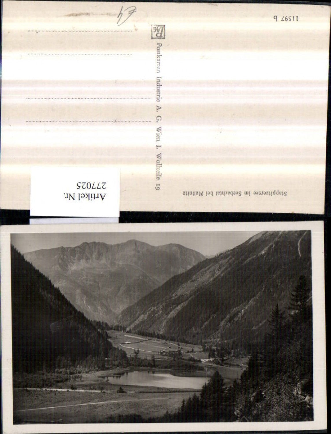 277025,Stappitzersee See im Seebachtal b. Mallnitz Bergkulisse