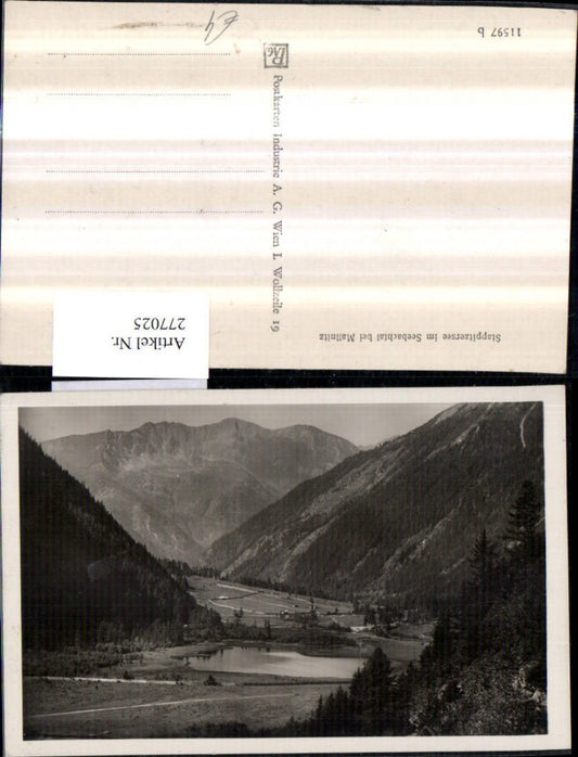 277025,Stappitzersee See im Seebachtal b. Mallnitz Bergkulisse