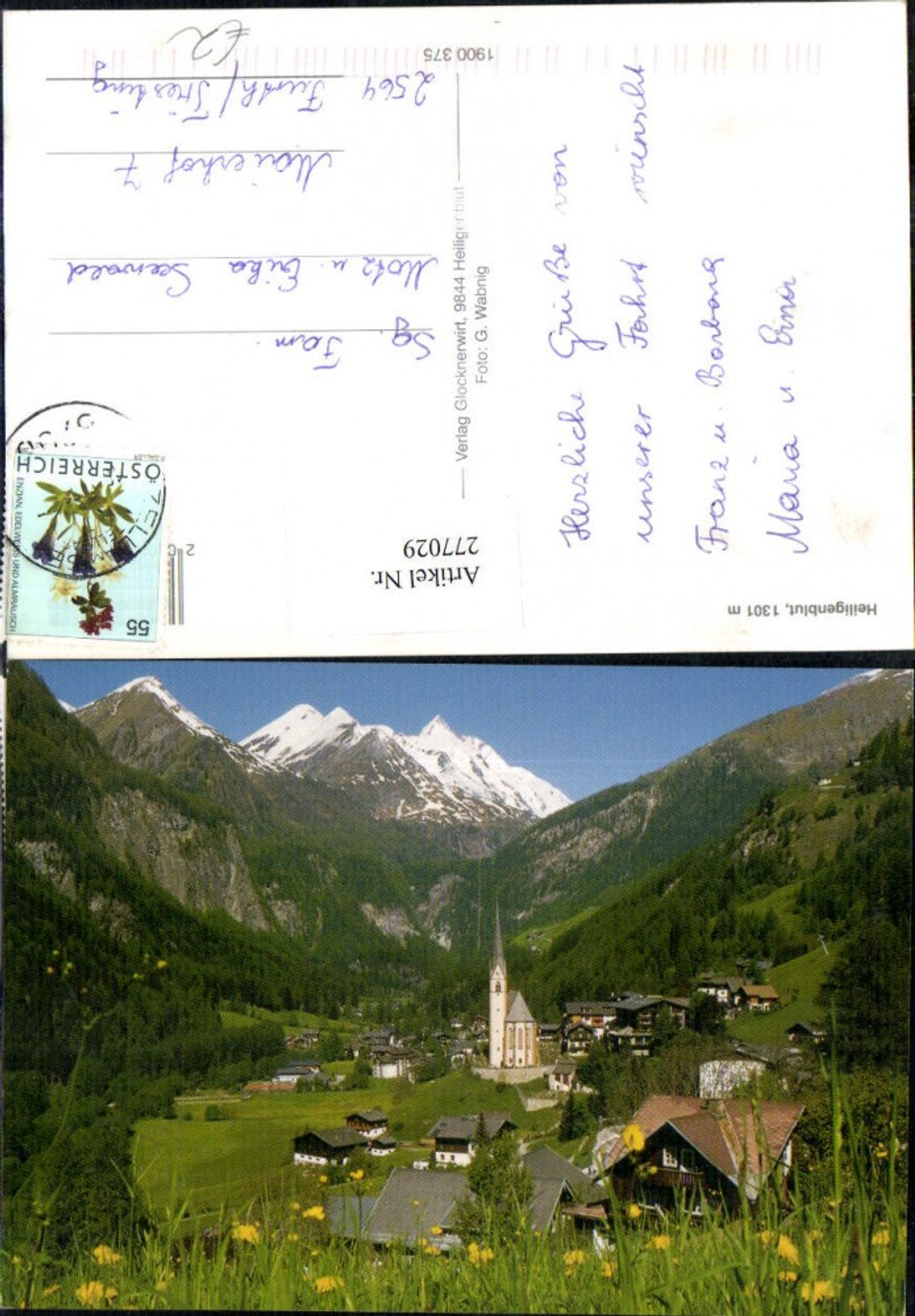 277029,Heiligenblut Totale m. Großglockner Bergkulisse