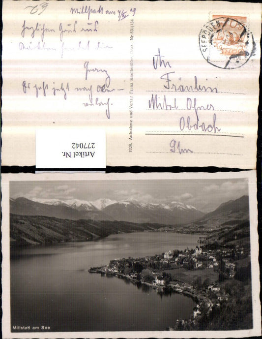 277042,Millstatt am See Totale Bergkulisse