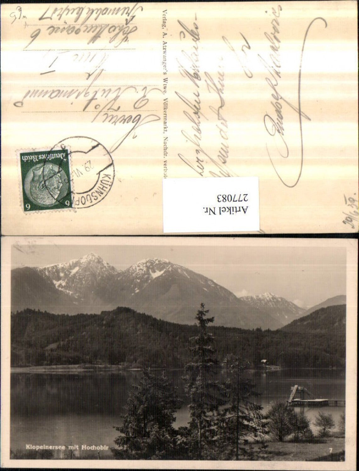 277083,Klopeinersee See m. Hochobir Bergkulisse b. Völkermarkt pub A. Atzwanger 7