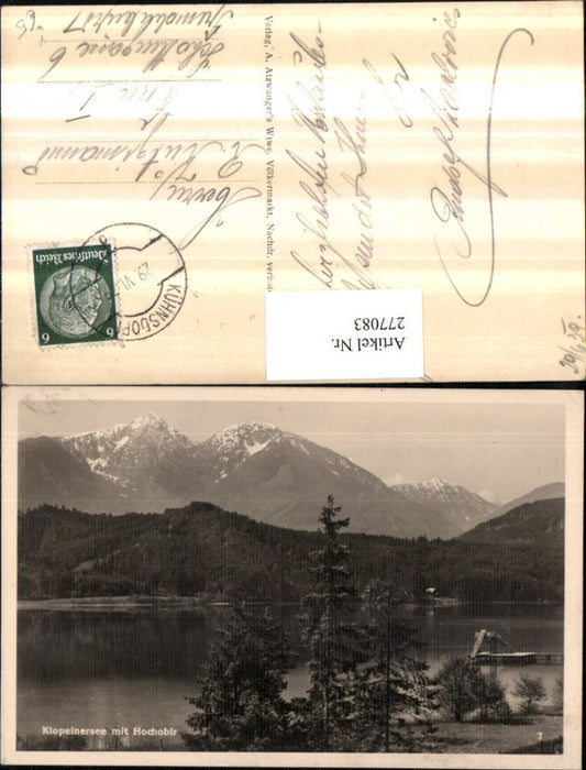 277083,Klopeinersee See m. Hochobir Bergkulisse b. Völkermarkt pub A. Atzwanger 7