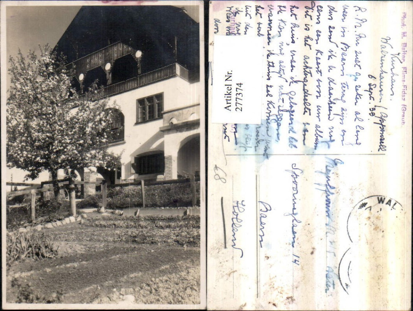 Alte Ansichtskarte – Old Postcard