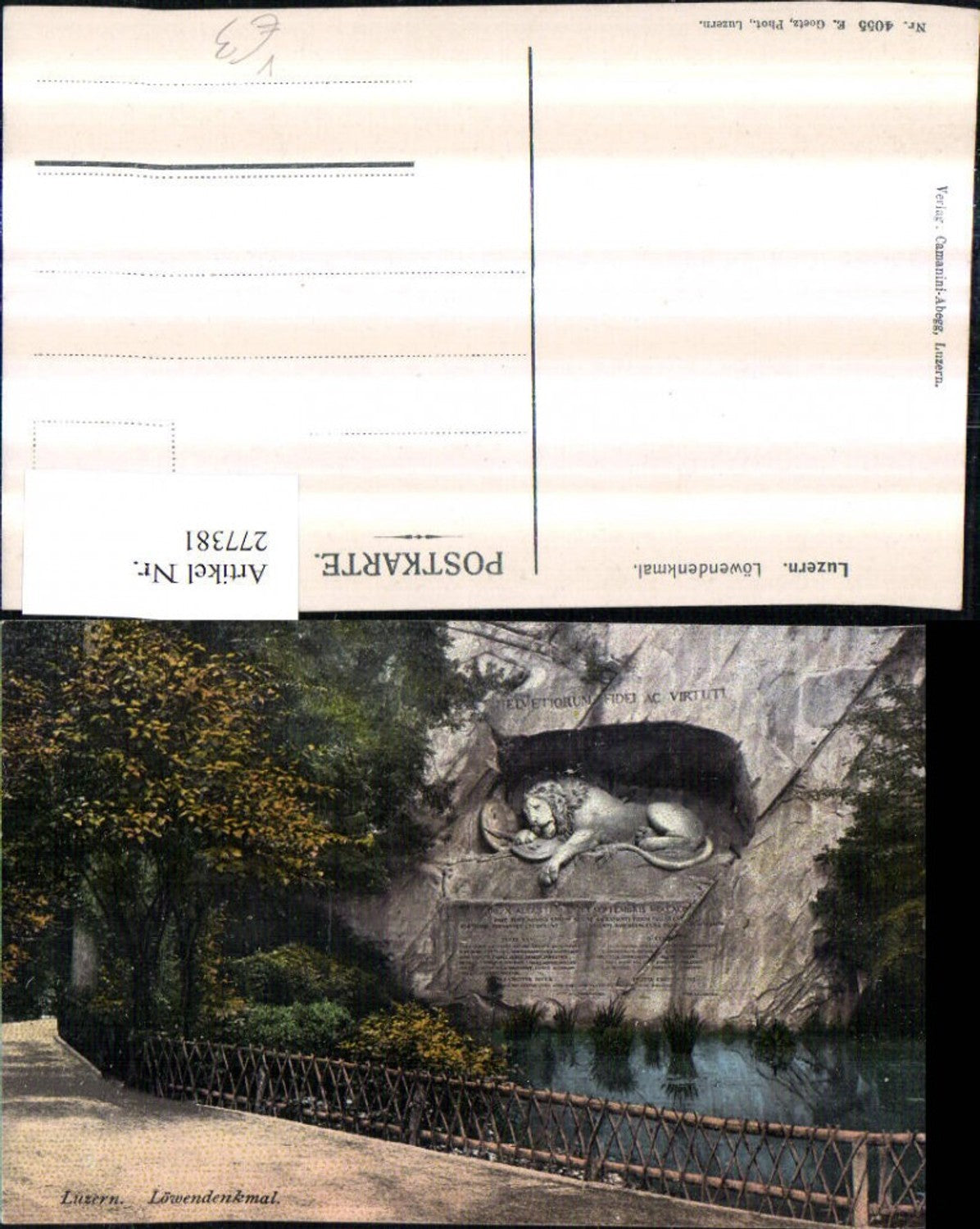 Alte Ansichtskarte – Old Postcard