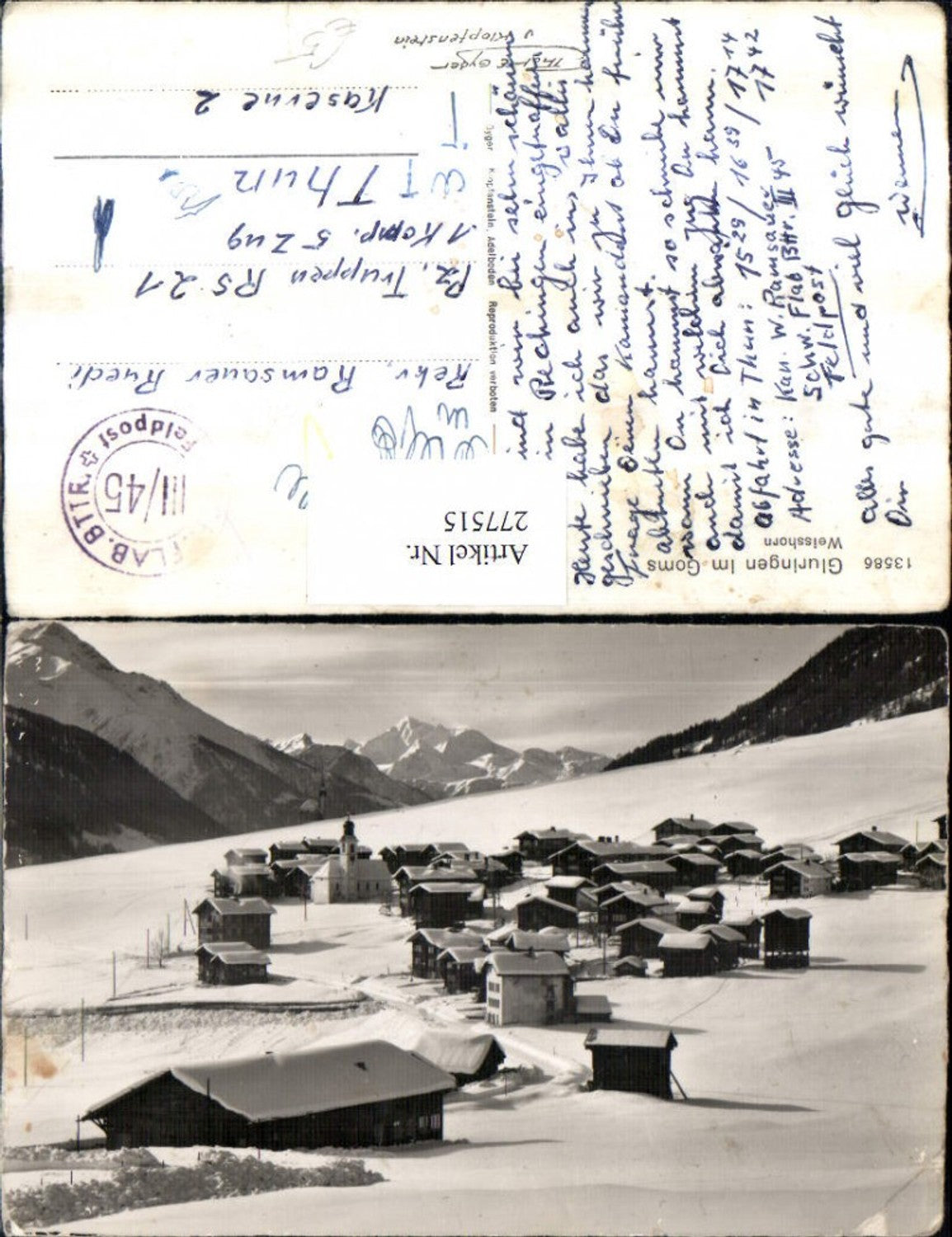 Alte Ansichtskarte – Old Postcard