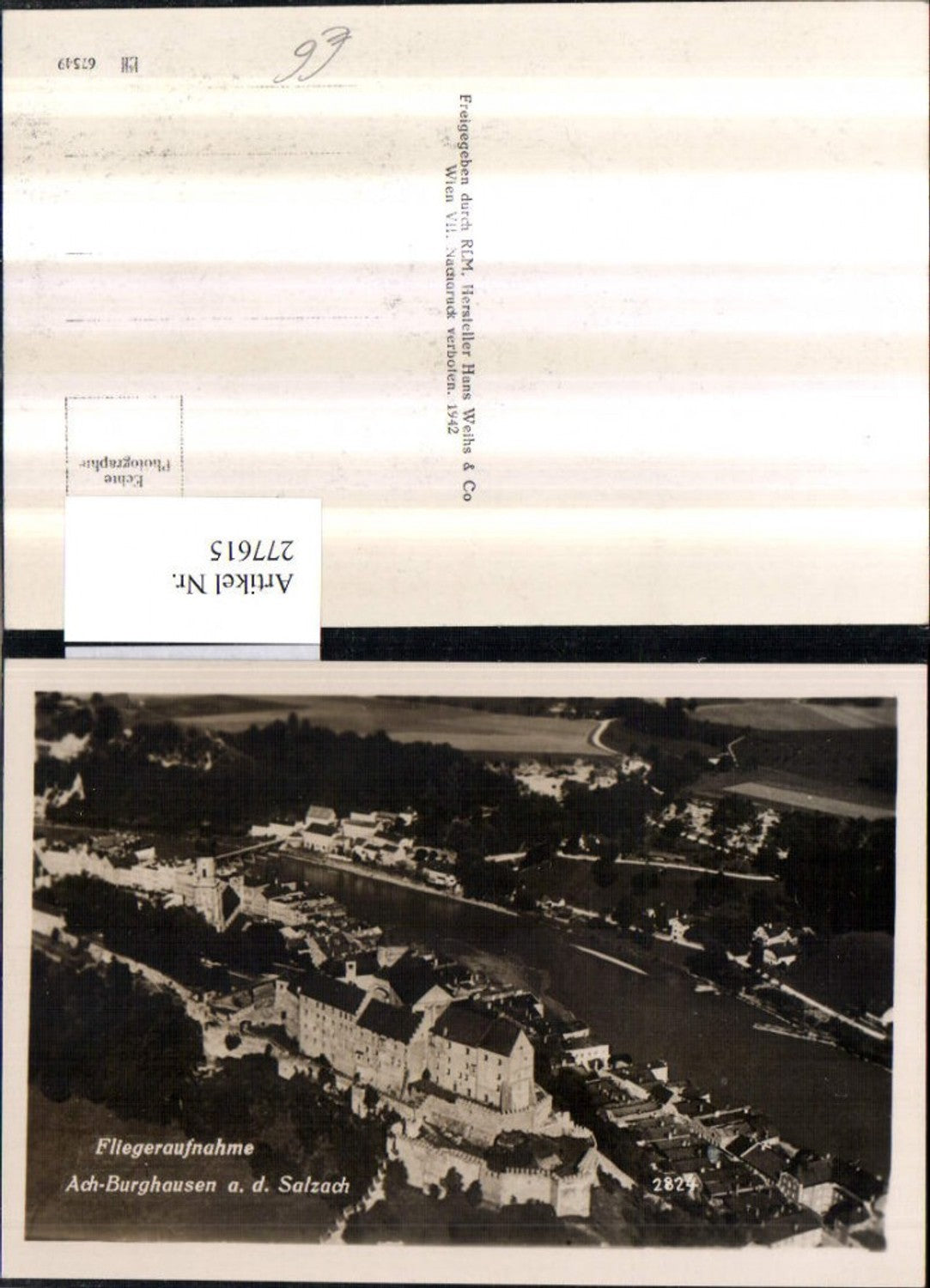 277615,Ach-Burghausen an d. Salzach Totale Fliegeraufnahme