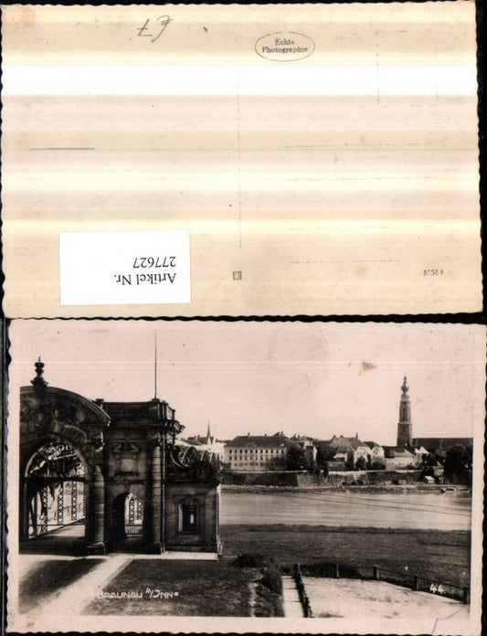 277627,Braunau am Inn Teilansicht Brücke Kirche