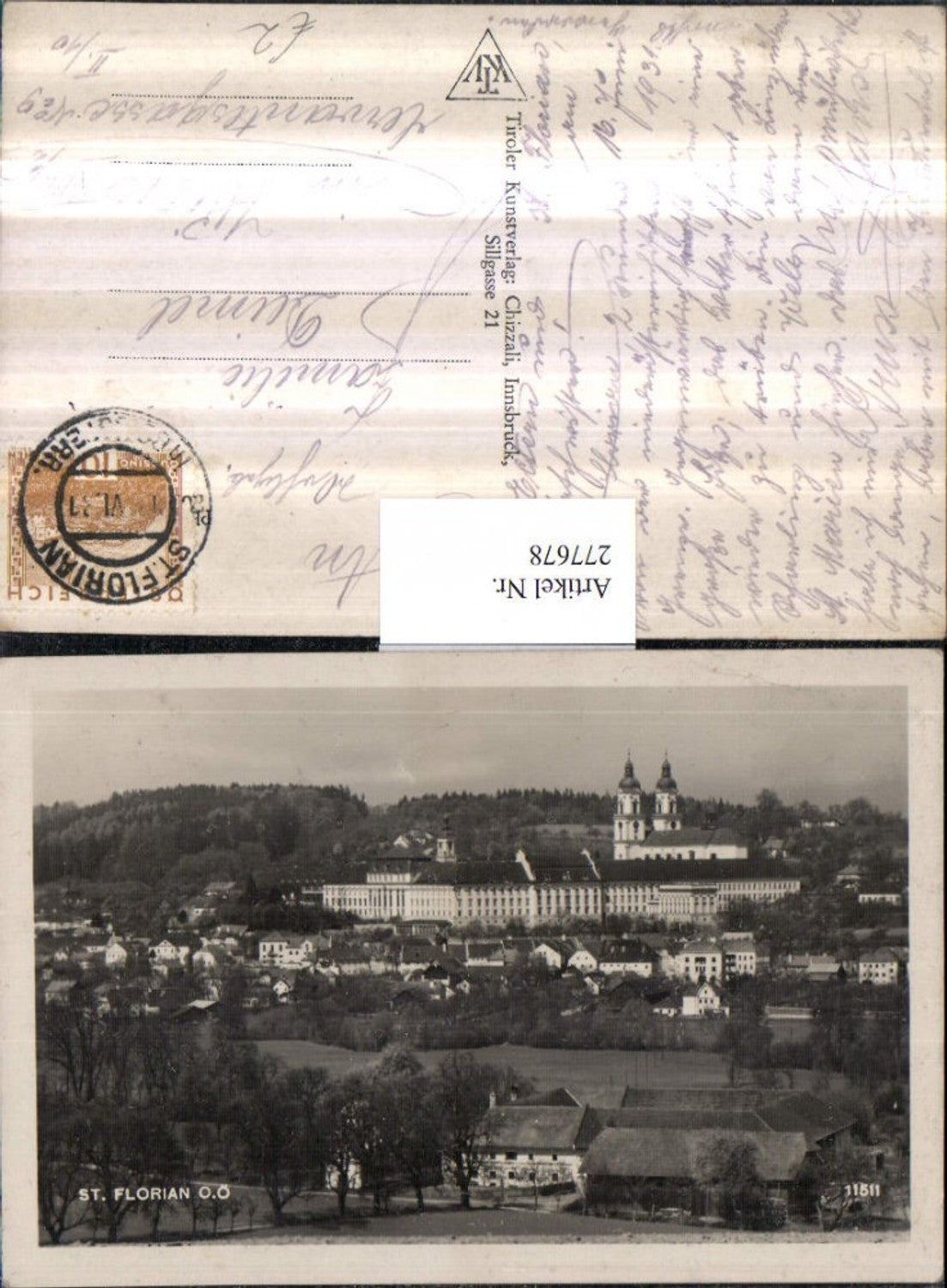 277678,St. Florian Totale m. Stift