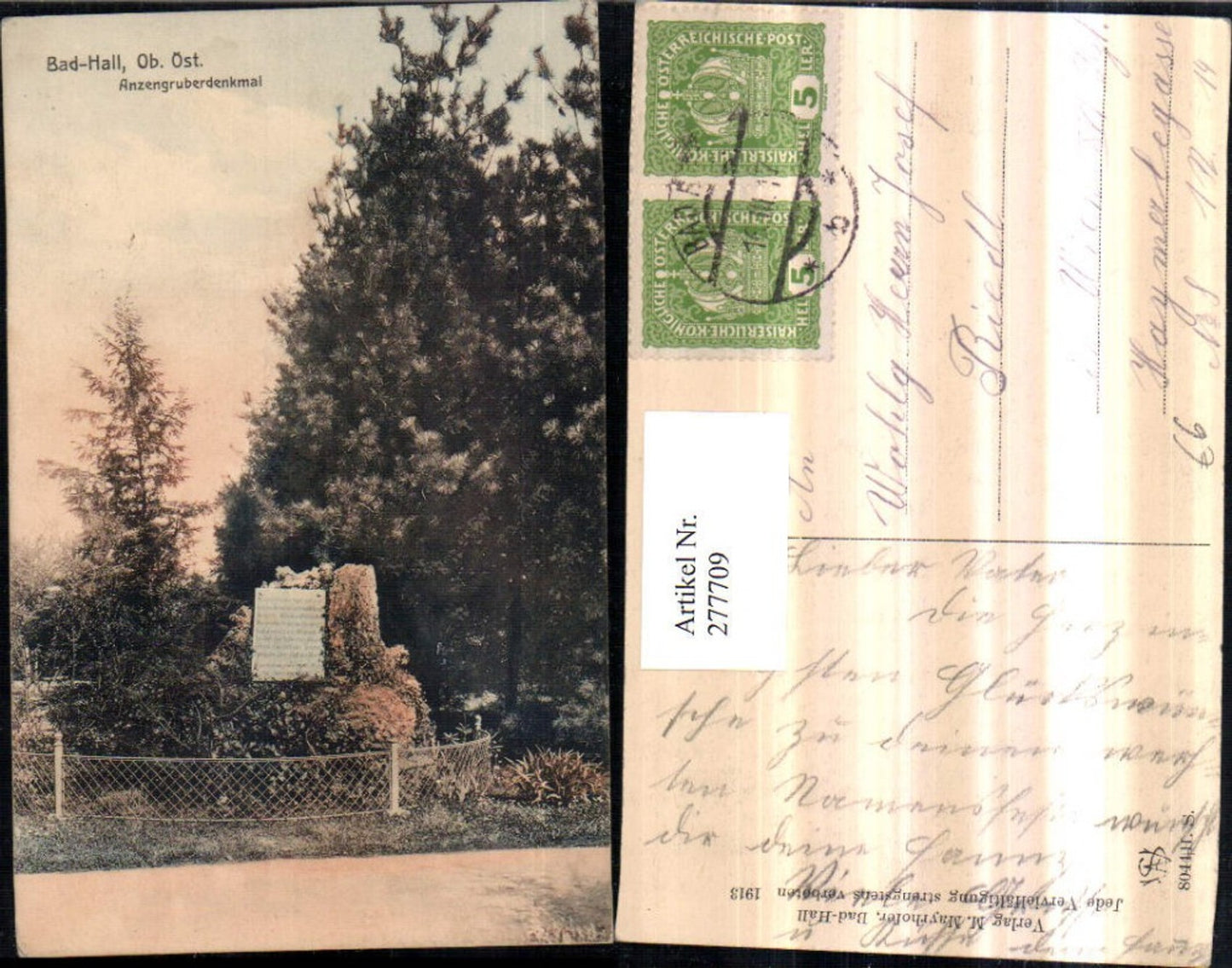 277709,Bad Hall Anzengruber-Denkmal