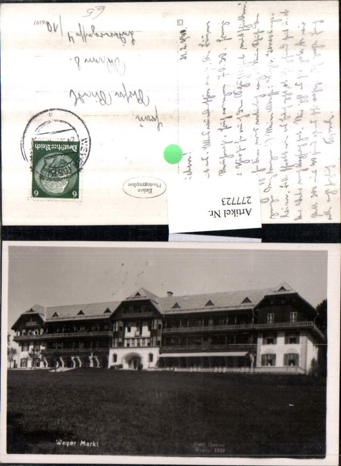 277723,Weyer Markt Genesungsheim Kurhaus pub Carl Harrer