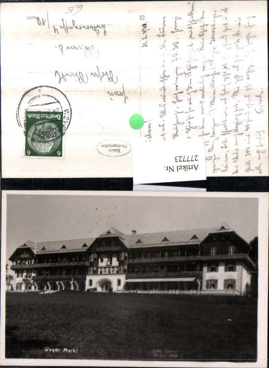 277723,Weyer Markt Genesungsheim Kurhaus pub Carl Harrer