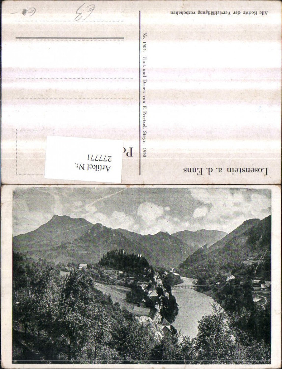 277771,Losenstein an d. Enns Totale Bergkulisse