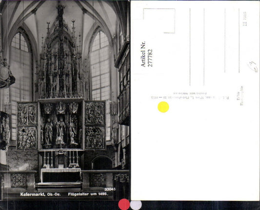 277782,Kefermarkt Kirche Innenansicht Flügelaltar um 1495