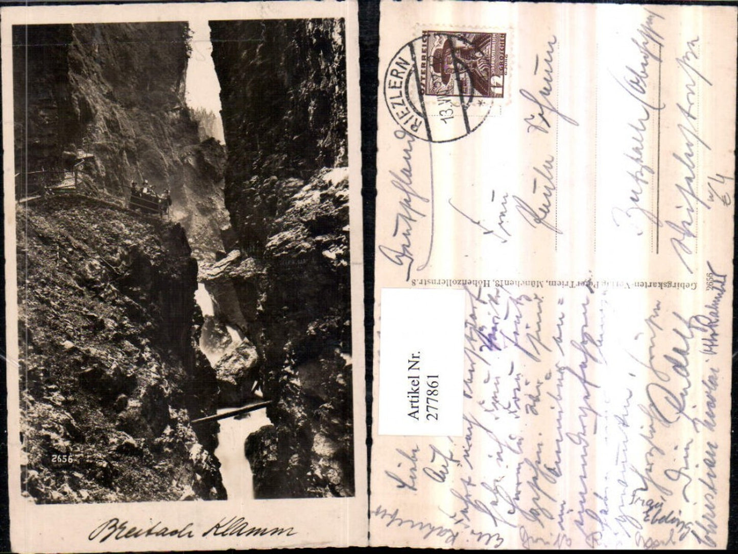 277861,Breitach-Klamm Partie Schlucht b. Oberstdorf