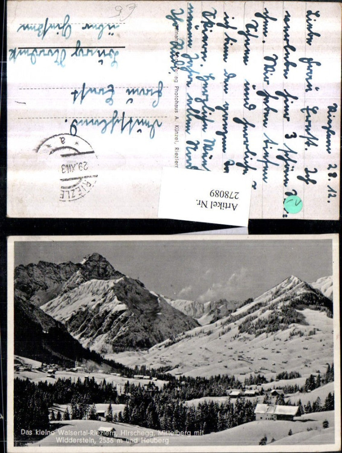 Alte Ansichtskarte – Old Postcard