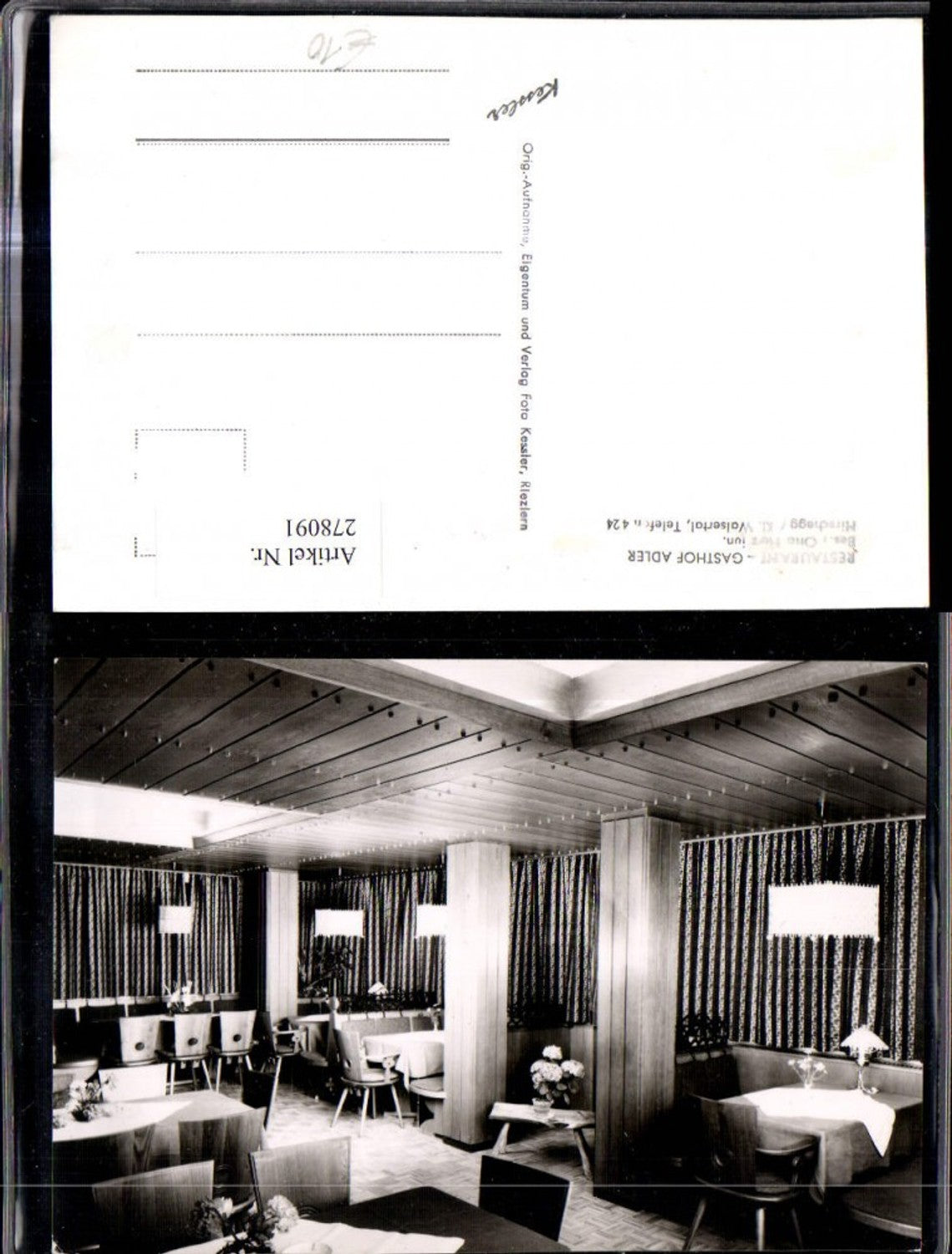 Alte Ansichtskarte – Old Postcard