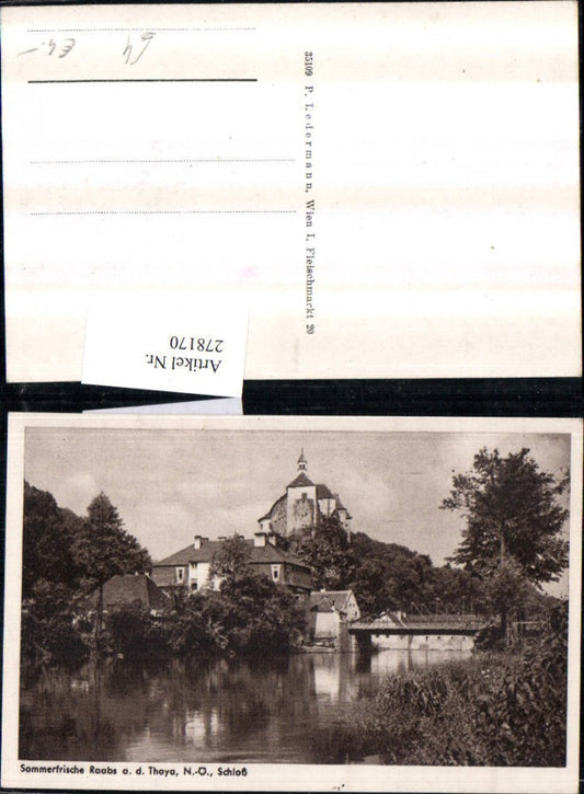 278170,Raabs an d. Thaya Schloss Brücke