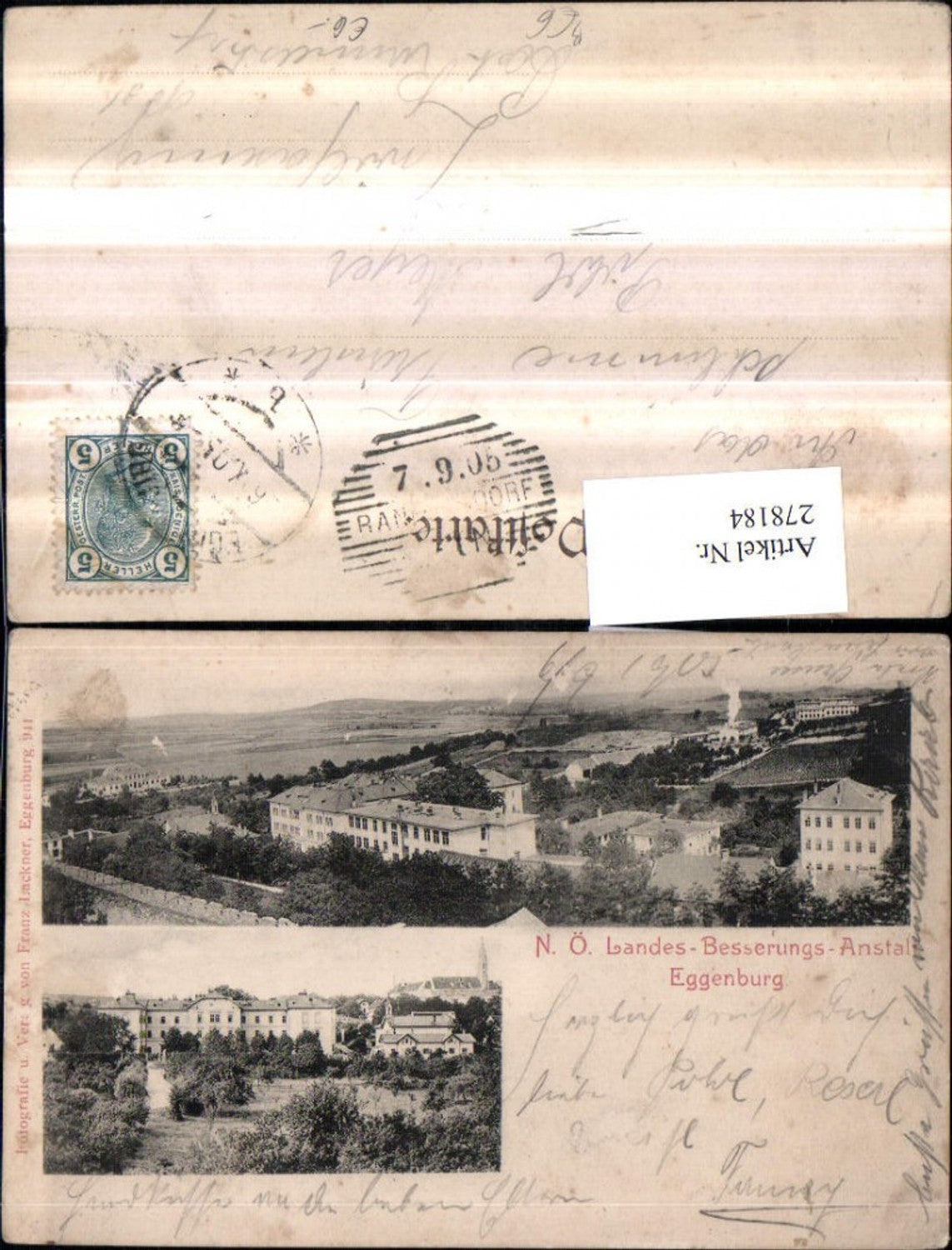278184,Eggenburg Landes-Besserungs-Anstalt Mehrbildkarte