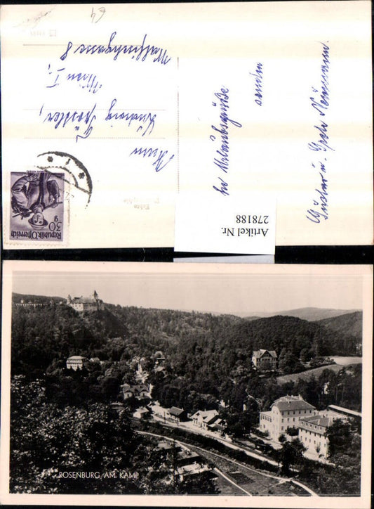278188,Rosenburg am Kamp Totale m. Schloss