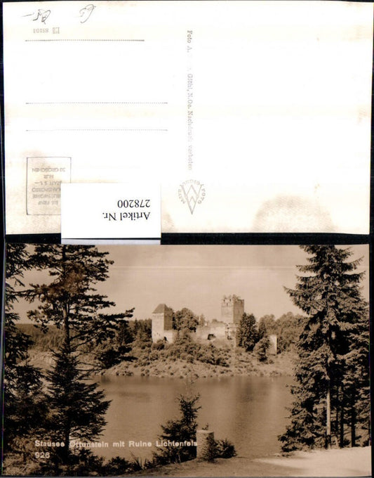 278200,Stausee Ottenstein m. Ruine Lichtenfels